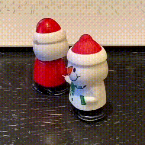 Aufziehbares Weihnachtsspielzeug 2 für 1