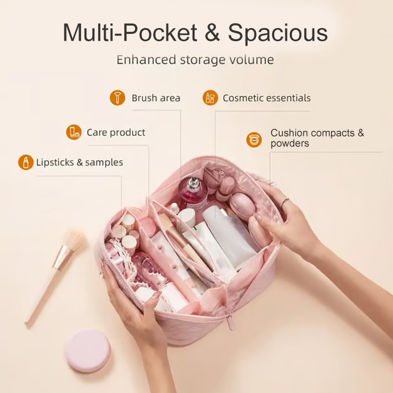 Kompakte Kosmetiktasche für unterwegs
