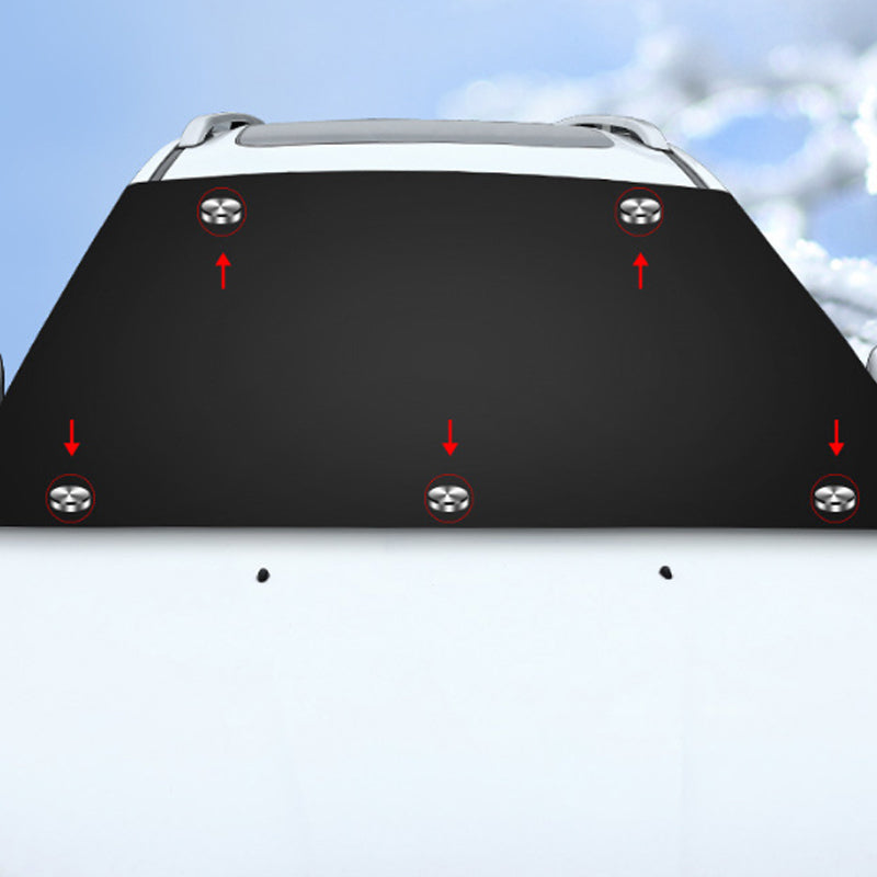 Magnetische Windschutzscheibenabdeckung gegen Eis und Schnee