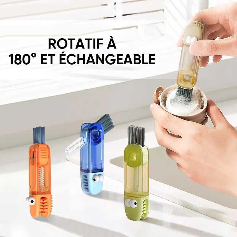 4-in-1 flexible Flaschenbürste für Engstellen