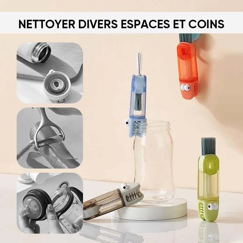 4-in-1 flexible Flaschenbürste für Engstellen