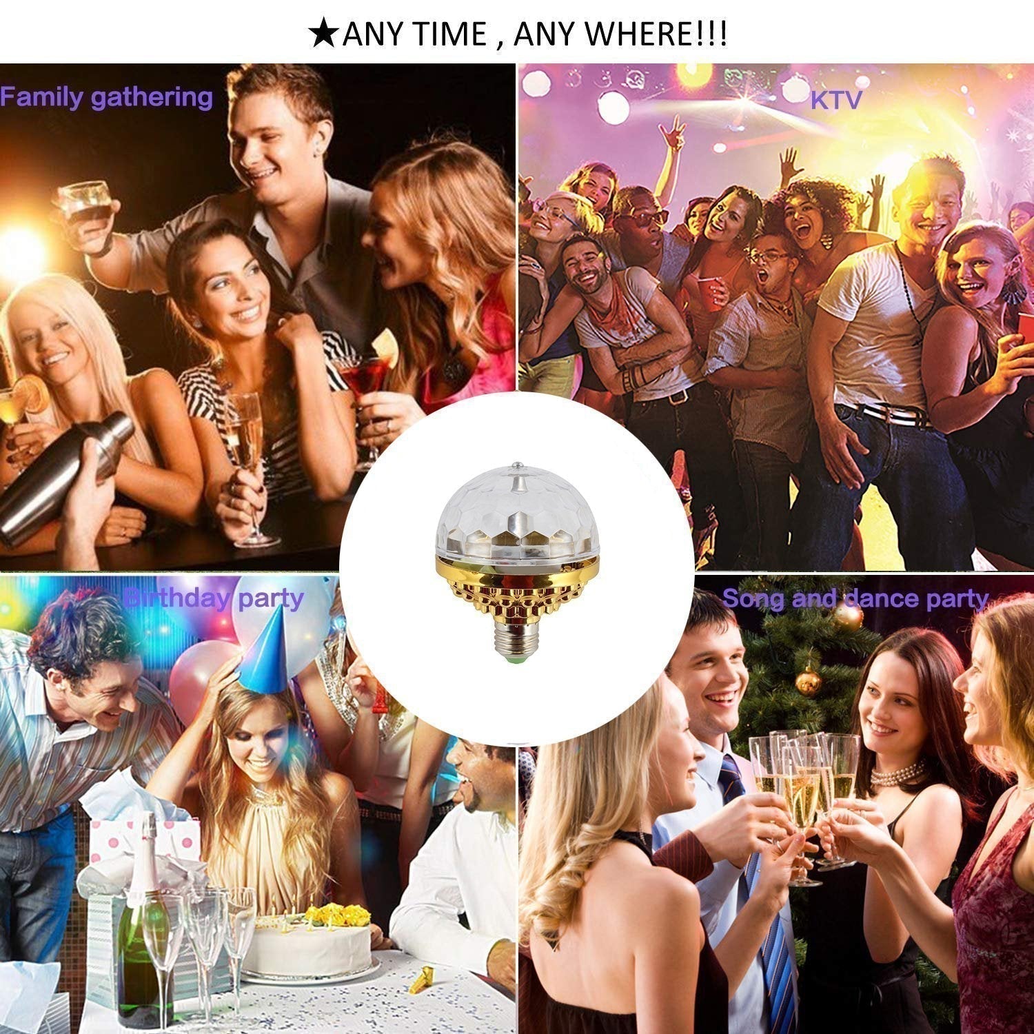 LED Kristallkugel Stimmungslampe