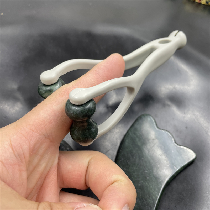Gua Sha Gesichtsmassage Set Naturstein