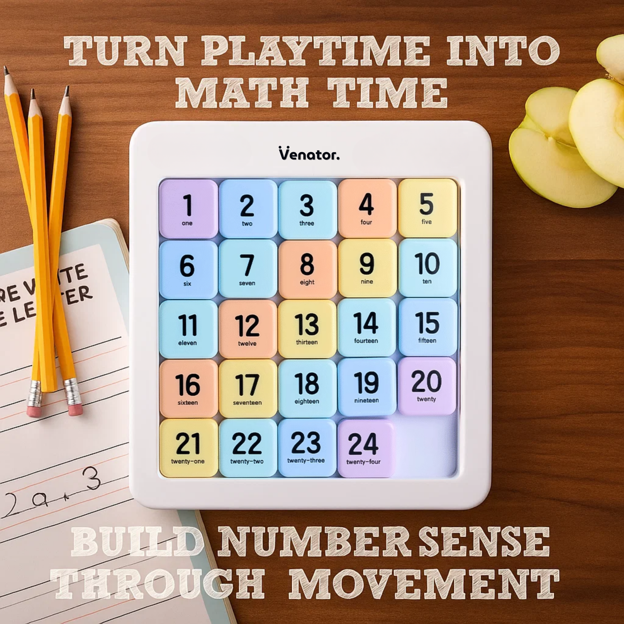 Schiebepuzzle fürs Gehirntraining Weihnachtsgeschenk