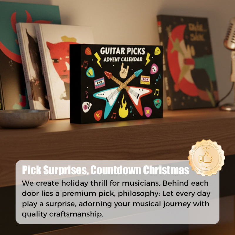 Gitarristen Adventskalender mit 24 Plektren